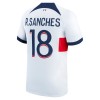 Camiseta de fútbol Paris Saint-Germain R.Sanches 18 Segunda Equipación 23-24 - Hombre